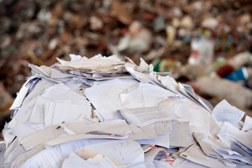 Recycling and donation during garage clearance